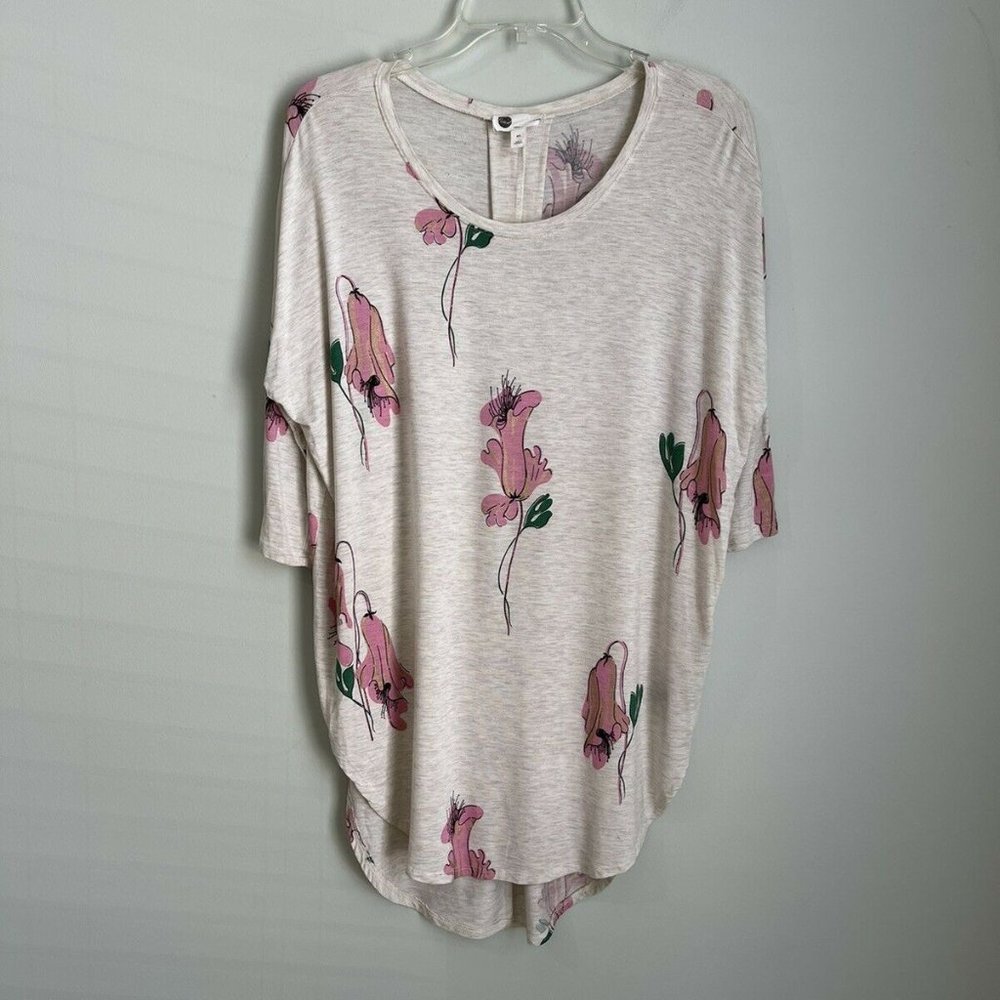Floreat Loved by Anthropologie Oversized Hi-Lo Tunic Dolman Sleeve